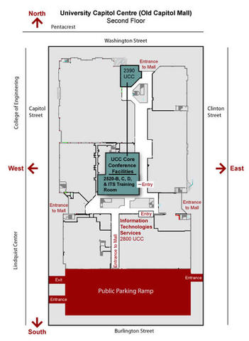 UCC second floor map