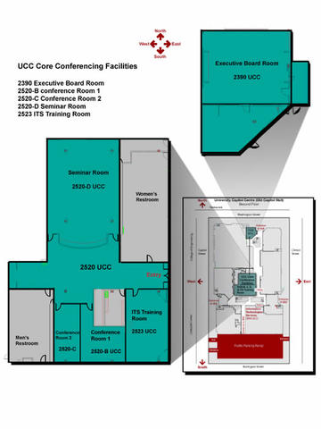 core conferencing facilities map