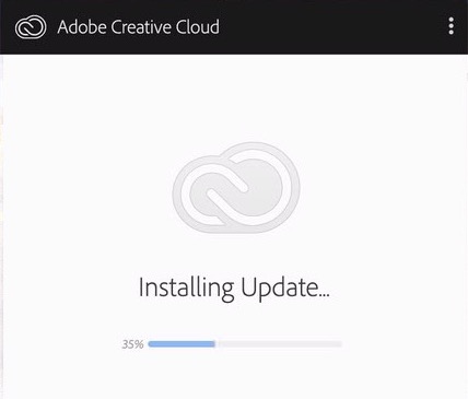 Adobe Creative Cloud Desktop Installing Update