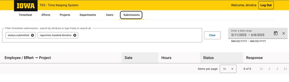 How to check what timecards are available to approve from staff who report to you.