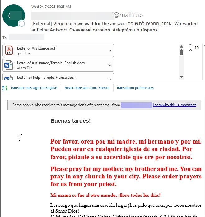 phish email wait for answer 
