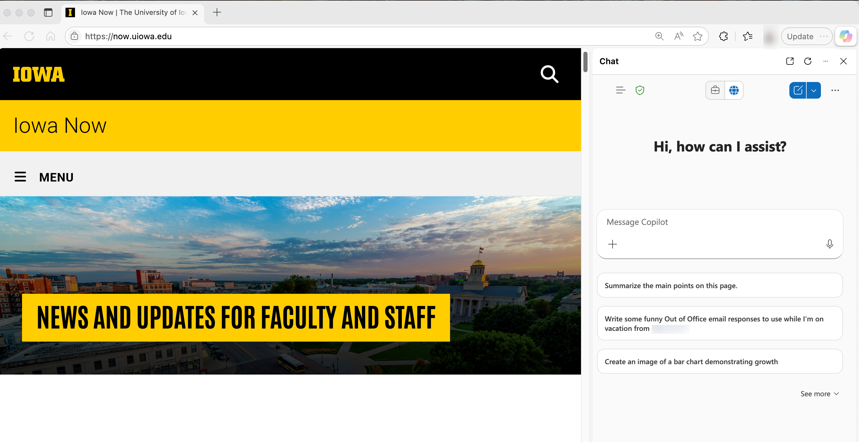 Edge Browser with Copilot