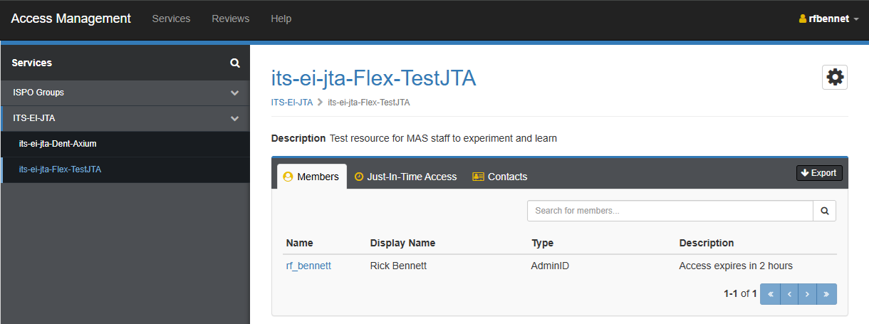 Picture of Resource Group membership after self-elevate