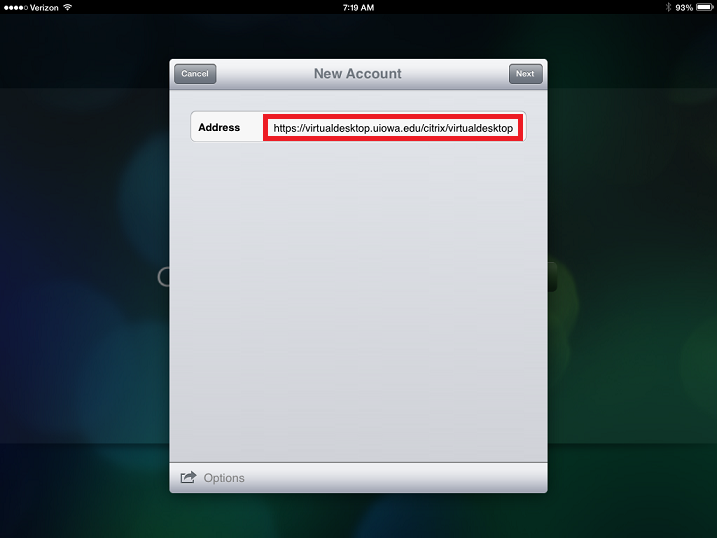 Using Virtual Desktop on Apple iOS devices  Information 