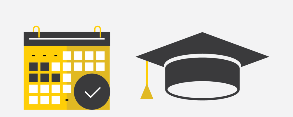 Scheduler and Graduation Cap Icons