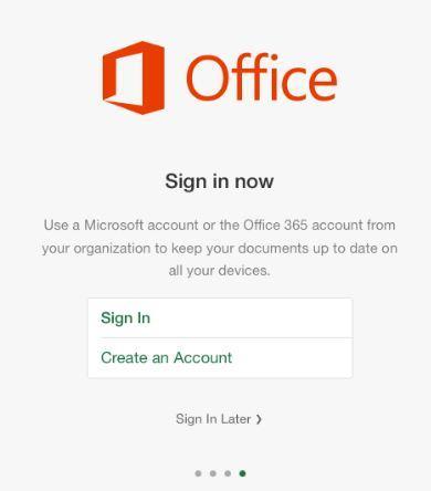 Office 365 Sign in now page.