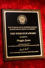 Weibusch Award Plaque