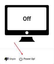 Power Up! tool with red arrow pointing to the Power Up! Button 