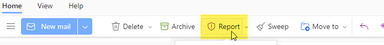 Report Phishing button in Outlook