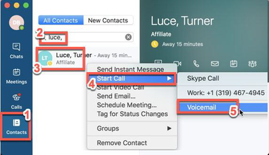 3 Select voicemail.png Menu showing where to select Voicemail