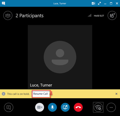 Call Controls -Resuming Call on Hold - Windows 2019-03-18