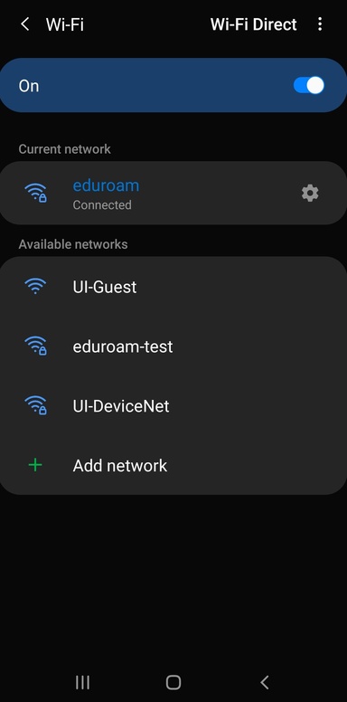 Eduroam - Connected