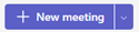 Create New Meeting Button