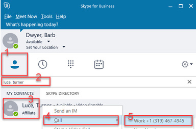 Placing Call-GAL Seach -Windows 2019-03-18