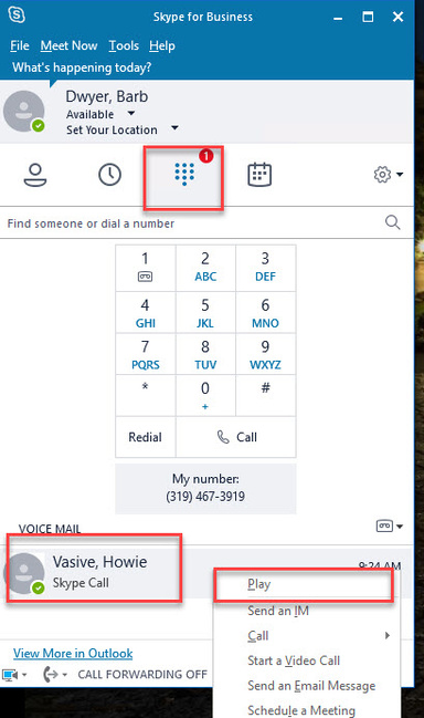 Reviewing UM Messages -SFB Client - Windows 2019-08-15.jpg Reviewing UM Messages -SFB Client - Windows 2019-08-15