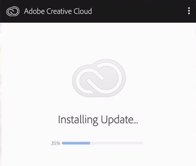 Adobe Creative Cloud Desktop Installing Update