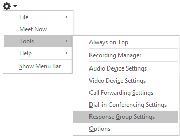 response group options