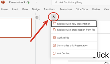 Top left floating copilot button