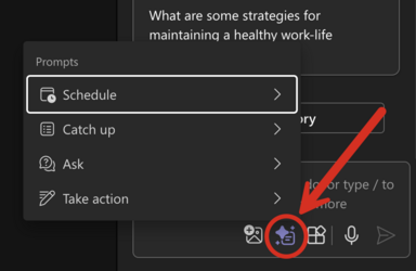 View Prompts in Outlook