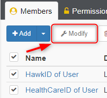 Members Modify