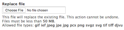 Replace File.png The Replace File section