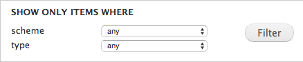 Show Only Items Where.png The Show Only Items Where section of the Files screen