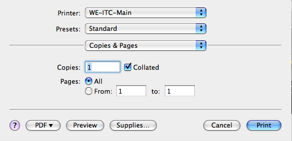 Number of copies highlighted. Print button highlighted.