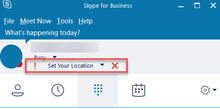 Set your location - Skype